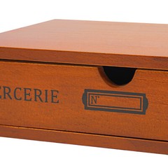 Single-Drawer Storage Box Wooden Desktop Jewelry Organizer Desktop Drawer