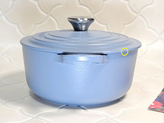 Le Creuset Matte Mineral Blue 20cm 2.75qt Dutch Oven Classic CHIPPED Shiny Mint