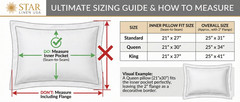 Pillow Shams Embrace Collection 100% Supima Cotton Hotel Bedding White