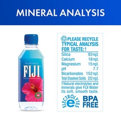 FIJI Natural Artesian Bottled Water 330mL / 11.15 Fl Oz (Pack of 24)