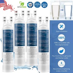 4 Pack Replacement for Frigidaire FPPWFU01 PWF-1 PurePour Water&Ice Filter White