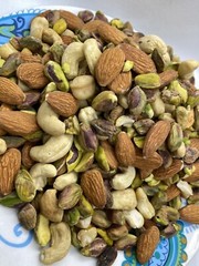 Raw Cashews Raw Almonds Raw Shelled Pistachios Fiesta Gourmet Mix by Agro Sun
