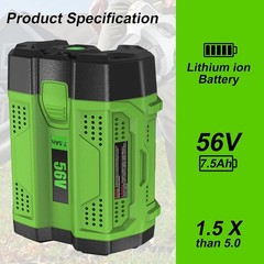 1~2PACK 56V 12.0Ah upgrade For EGO BA5600T Power + 56V 10Ah Lithium New Battery