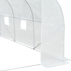12′ x 10′ x 7′ Greenhouse Large Walk-in Hot Green House Plant Gardening White