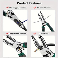 Multifunctional Electrician Pliers -CR-V Steel for Wire Work & Electrical Repair