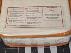 Peachskins White Classic White Sheet Set – Queen Size, 1500 thread count