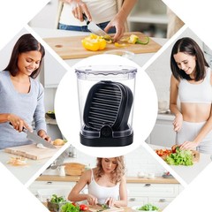 2 In 1 Banana Slicer Stainless Steel Vegetable Chopper Cup with Storage