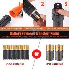 Battery Powered Electric Fuel Transfer Pump Portable Gas Oil Liquid Pump