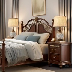 19.5″ Farmhouse Table Lamps Set of 2 w/ USB Ports Rustic Nightstand Bedroom