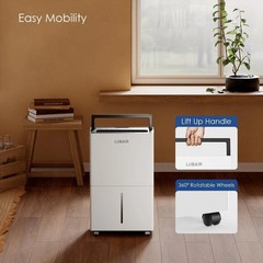52 Pt. 4500 sq. ft. Large Home Dehumidifier with Drain and Water Tank,Indoor