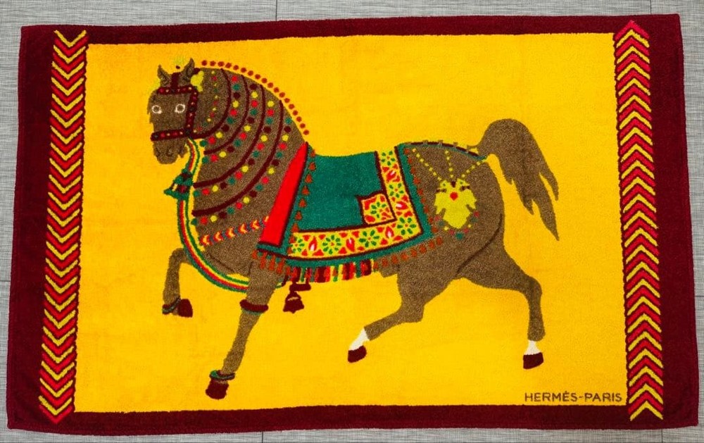 HERMES Beach Towel 148cm(58in) × 90cm(35in) Without BOX