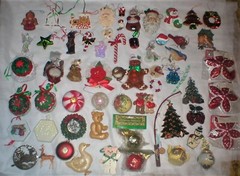CHRISTMAS ORNAMENTS HUGE LOT SOLD AS IS AS SHOWN