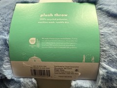 Pillowfort Blue Wave Kids’ Plush Throw Blanket – 58in L x 48in W