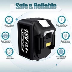 2PACK 18V For Makita 12.0Ah Lithium-Ion LXT BL1830 BL1850 BL1860 Battery tool