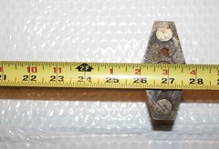 1920’s Antique Towel Bar Solid Nickel Silver / White Brass 3 lb 9 oz 27 5/8 Inch