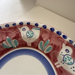 2 Ceramica Vietri Solimene Italy 9.5” Pasta or Salad Bowl Chicks Birds Chicken 2