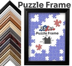 Brown Burl Puzzle Frame .75″ Inch Wide – Handmade Solid Wood Picture Frames