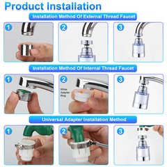 Faucet Water Filter Tap Filtration Kitchen Bathroom Sink Mounted Purifier System
