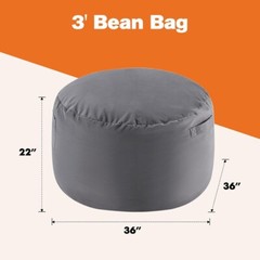 Bean Bag Chair Adults Foam Filled Gaming Sofa Beanbag with Soft Removable Cover