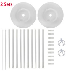 2 Set Balloon Column Arch Base Upright Pole Display Stand Kit For Wedding Party