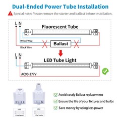 8FT LED Tube Light T8 T12 Single Pin FA8 Bulbs 45W 65W 90W 8Foot LED Shop Light