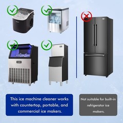 24 Count Ice Machine Cleaner Tablets, Nickel Safe Descaler