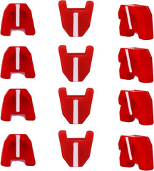 No Mar Tip Replacement 42-38-0017-4 Set for Milwauke 2746-00 Nailer Pad