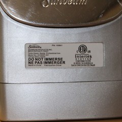 Sunbeam Turbo Steam Master Prof Iron Silver/Blue Model GCSBSP-201 Retractable Co