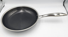 HexClad 10″ FRYING PAN with LID 10-Inch 10 Hybrid Non-Stick -Used Good Condition