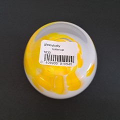 Nwt Glassybaby Buttercup 1830 Votive Holder White & Yellow No Box