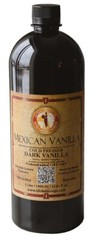 Global Goods – Pure Dark Mexican Vanilla Extract (Dark, 1 liter, 33.81 fl oz)