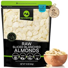 Sliced Almonds Blanched Raw, Natural, Kosher