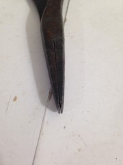 Vintage Pair of Duckbill Pliers, one is Proto 227 other unbranded duck flat nose