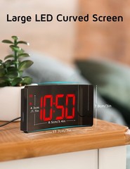 GOLOZA Projection Alarm Clock, Digital 7*3*1.5in, Red Digit+red