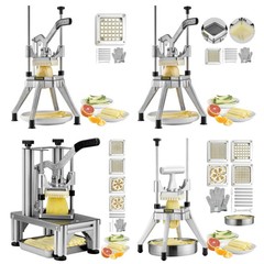 VEVOR Commercial Vegetable Cutter Chopper 1/2/1/4/3/8inch Fruit Vegetable Dicer