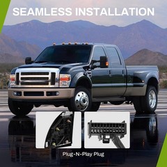Towing Mirrors Ford F250 F350 F450 F550 2008-2016 Power Extension Black