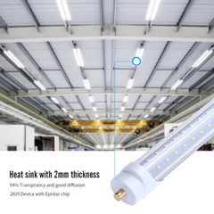 LED T8 V Shaped 8FT 65W Tube Light with FA8 Base Commercial Household Lighting