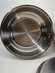 All-Clad Stainless Steel 3.5 qt. Saucepan and Double Boiler And Lid