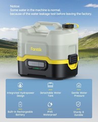 Fanttik Portable Cordless Electric Sprayer w/2.1Gal Tank, Retractable Spray Head