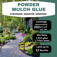 204 oz after mixing Powder mulch Glue. Ready to use after mixing with water