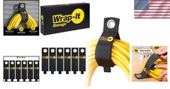 Extended Use Heavy-Duty Storage Straps – 13-Inch for Cables & Hoses – 6 Pack