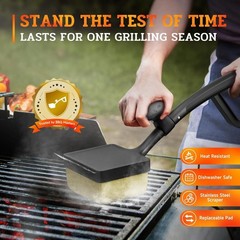 Grill Brush and Scraper, Bristle Free Steam Cleaning Safe for All Grill Types…