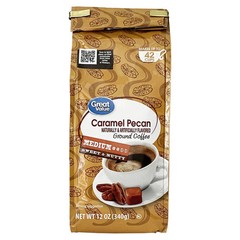 (PACK OF 2) Great Value Caramel Pecan Ground Coffee, 12 oz