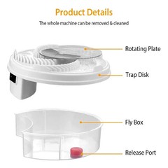 Electric Fly Trap Automatic Fly Catcher Rotating Fly Pest Repellent Kitchen Tool