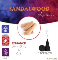 Sandalwood Charcoal Incense Cones 1″ TOPFLOW Bulk Wholesale For Burner Holder