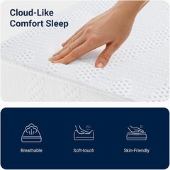 14″ King Size Gel Memory Foam Mattress for Cool Sleep & Pressure Relief