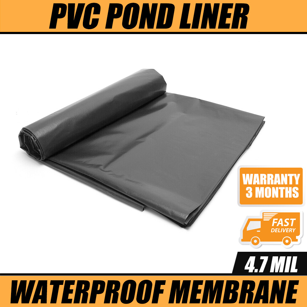 PVC POND LINER MEMBRANE – VARIOUS SIZE 10FT – 33FT FOR GARDEN FISH POND POOL