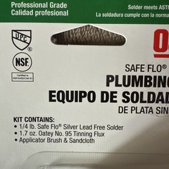 Oatey 50683 Safe-Flo Silver “Lead Free” Plumbing Solder Kit 8 oz. Kit