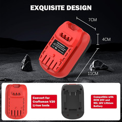 For Craftsman V20 Cordless Tools Battery Adapter,For Dewalt 20V and for Milwauke