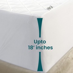Waterproof Mattress Protector Deep Pocket18″ Inch Breathable Fitted Bed Cover